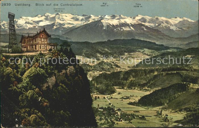 11667851 Uetliberg Zuerich Hotel Uto Kulm mit Alpenpanorama