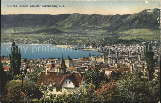 11667868 Zuerich Blick von der Jakobsburg