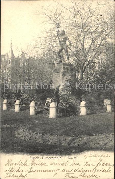 11667888 Zuerich Turnerstatue