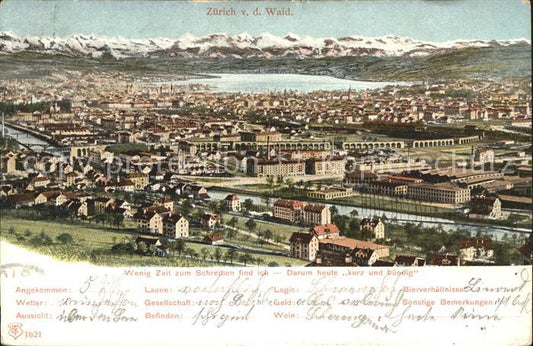 11667893 Zuerich Blick von der Waid