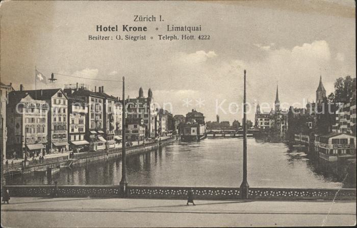 11667968 Zuerich Limmatquai Hotel Krone