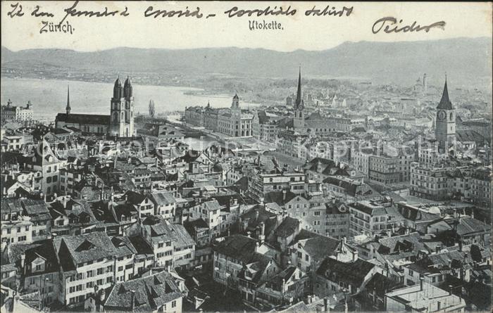 11670197 Zuerich Stadtblick mit Utokette Zuerich