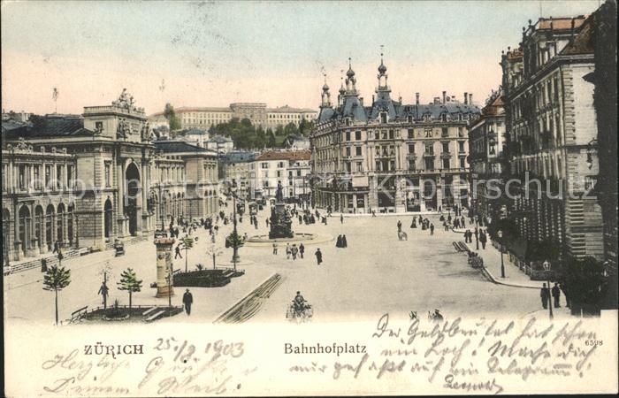 11670208 Zuerich Bahnhofplatz Zuerich