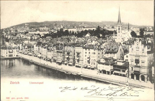 11670288 Zuerich Am Limmatquai Zuerich