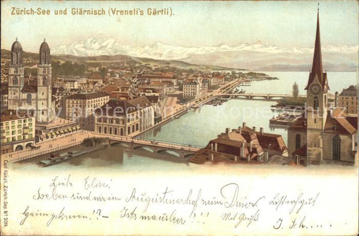 11670700 Lac de Zurich avec Glaernisch Vrenelis Gaertli Lac de Zurich