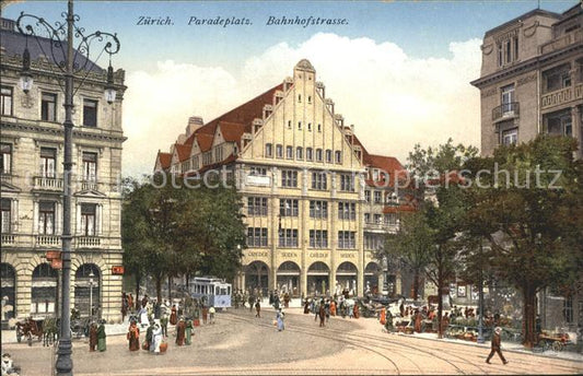 11670708 Zuerich Paradeplatz Bahnhofstrasse Zuerich