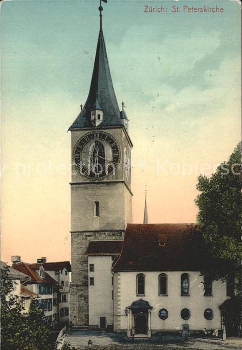 11670769 Zuerich St Peterskirche Zuerich