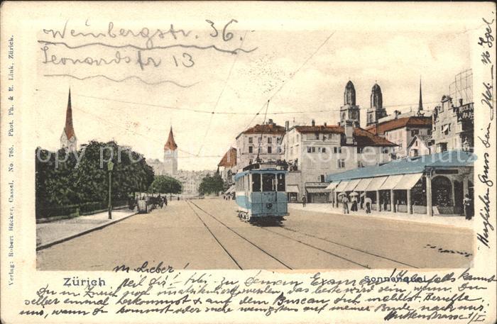 11670800 Zurich Tramway Sonnenquai Zurich