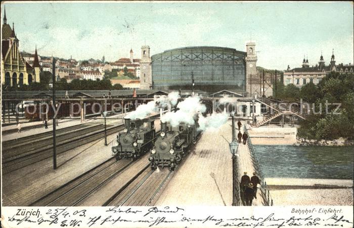 11670818 Zuerich Bahnhof Einfahrt Zuerich