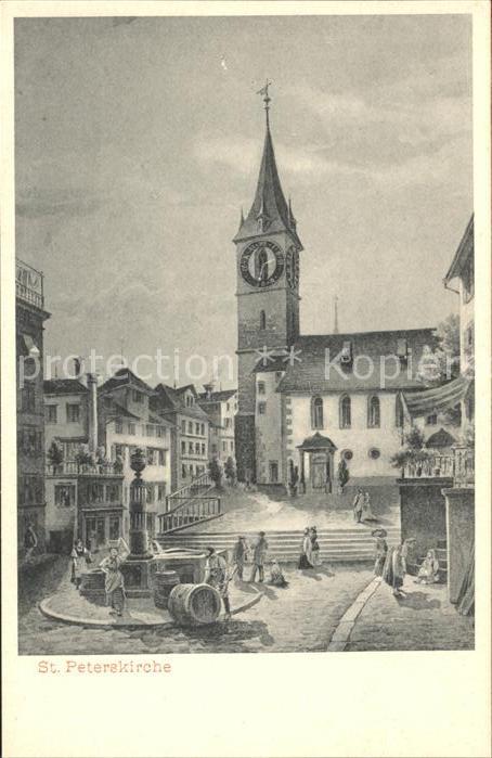 11670862 Zuerich St Peterskirche Zuerich