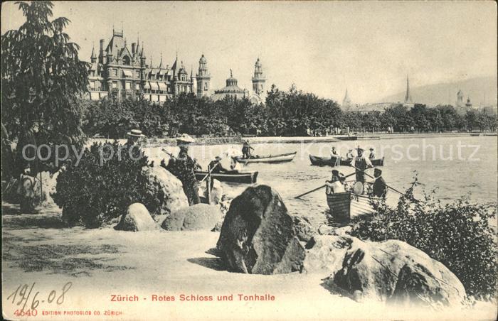 11671805 Zuerich Rotes Schloss Tonhalle Zuerich