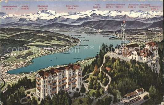 11671833 Zurich avec Lac Alpes Zuerich