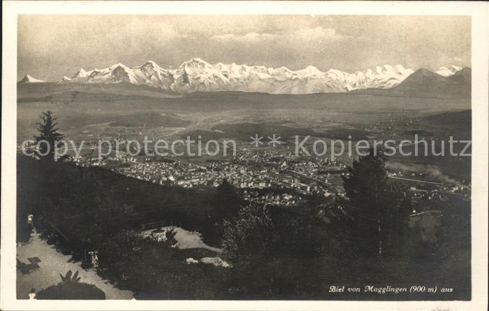 11672459 Bienne Vue de Macolin avec panorama alpin Bienne/Bienne