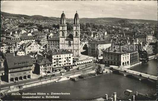 11672707 Zurich Zunfthaus Rueden et Zimmerleuten Grossmuenster et Helmhaus Zu