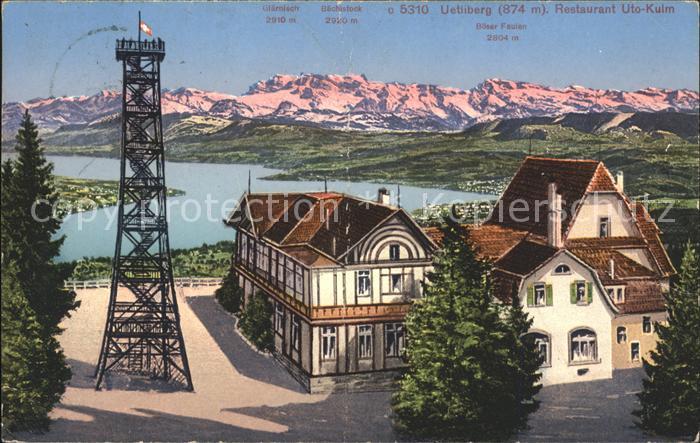 11672740 Uetliberg Zuerich Restaurant Uto Kulm Zuerichsee Panorama alpin Uetliber