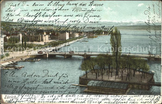 11672765 Zuerich Seepanorama Bruecke Zuerich