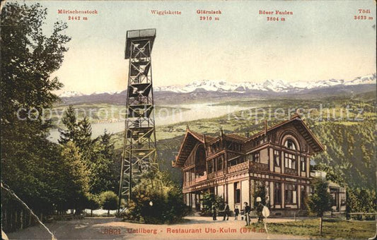 11672861 Uetliberg Zuerich Restaurant Uto Kulm mit Alpenpanorama Uetliberg Zueri