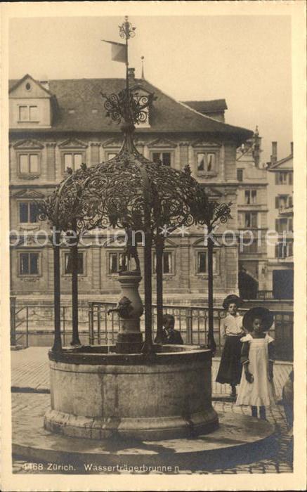 11673197 Zuerich Wassertraegerbrunnen KInder Zuerich