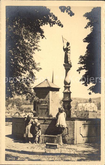 11673196 Zuerich Brunnen mit Kindern Zuerich