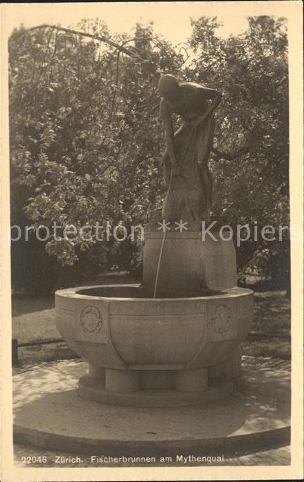 11673201 Zuerich Fischerbrunnen am Mythenquai Zuerich