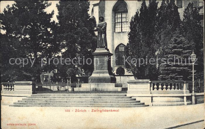 11673203 Zuerich Zwinglidenkmal Zuerich