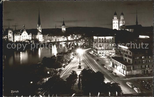 11673211 Zuerich bei Nacht Zuerich