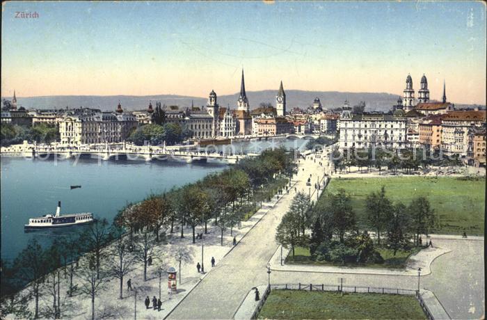 11673333 Zuerich Seepromenade Bruecken Zuerich