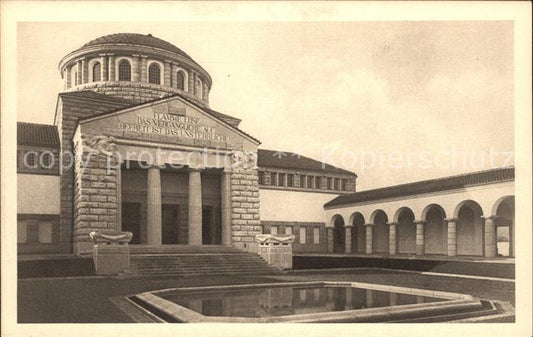 11673674 Zuerich Krematorium Vorhof Albert Froehlich Architekt Zuerich