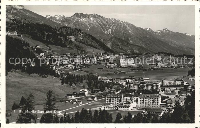 11677894 St Moritz GR Bad et Dorf Vue totale de St. Moritz