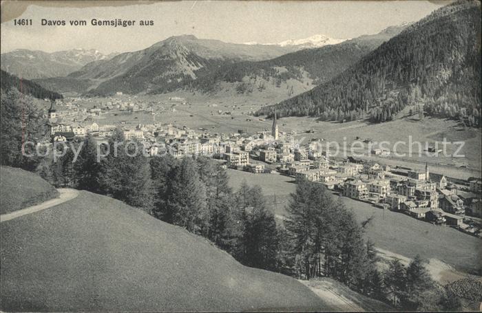 11677917 Davos GR vu de Gemsjaeger Davos Platz