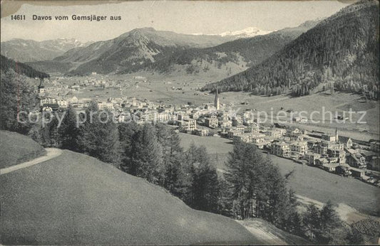 11677917 Davos GR vu de Gemsjaeger Davos Platz