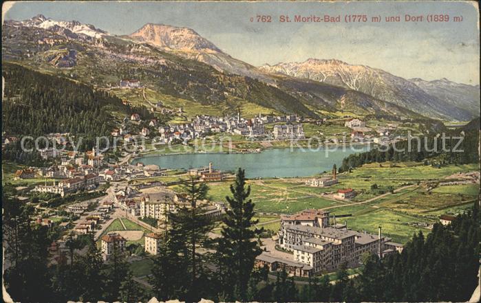 11682384 St Moritz GR Bad et village lac St. Moritz