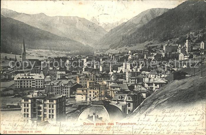 11682595 Davos GR avec Tinzenhorn Davos Platz