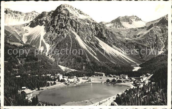 11682845 Arosa GR Obersee Blick vom Berghotel Praetschli Arosa