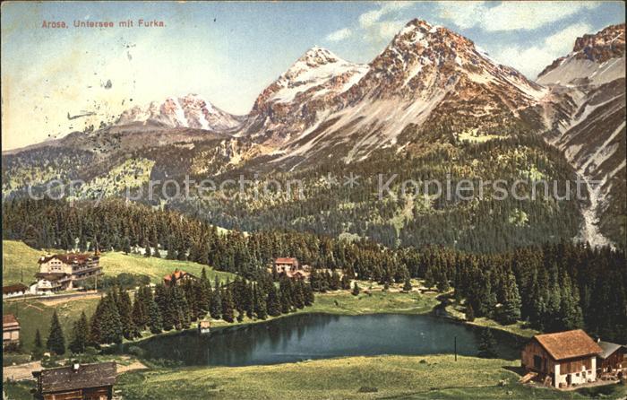 11682898 Arosa GR Untersee mit Furka Arosa