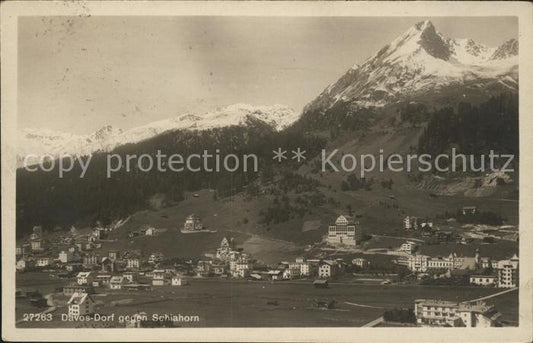 11682929 Davos GR avec Schiahorn Davos Platz