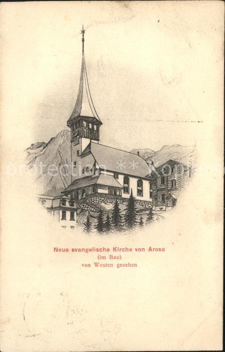 11683016 Arosa GR Kirche  Arosa GR