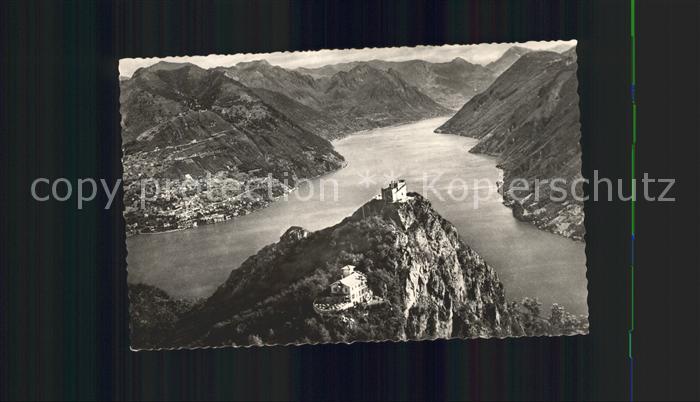 11676822 Lugano TI Monte San Salvatore Photographie aérienne Lugano