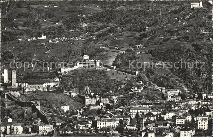 11676907 Bellinzona Castello D`Uri Svitto Unterwalden Photo aérienne de Bellinzona