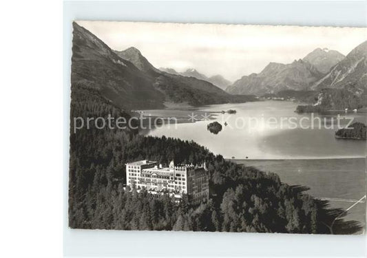 11679962 Sils Maria Graubuenden Hôtel Waldhaus Photo aérienne Sils Maria Graubuenden