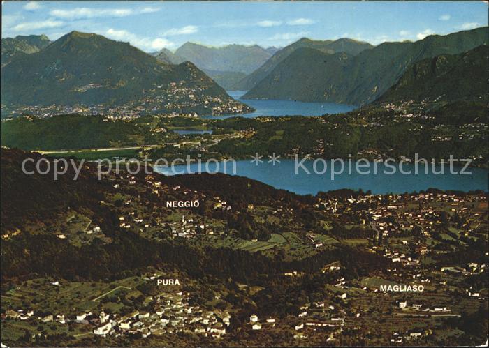 11686896 Malcantone Ticino con Lugano Fliegeraufnahme Lugano