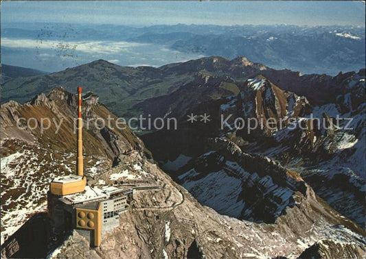 11692104 Saentis AR Photographie aérienne de la station supérieure avec le Vorarlberg Saentis AR