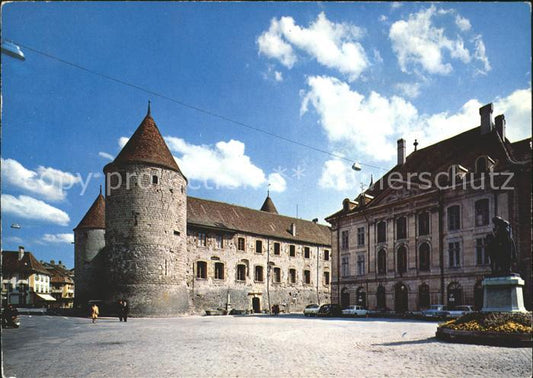 11692218 Yverdon VD Château Hôtel de Ville et Monument Pestalozzi