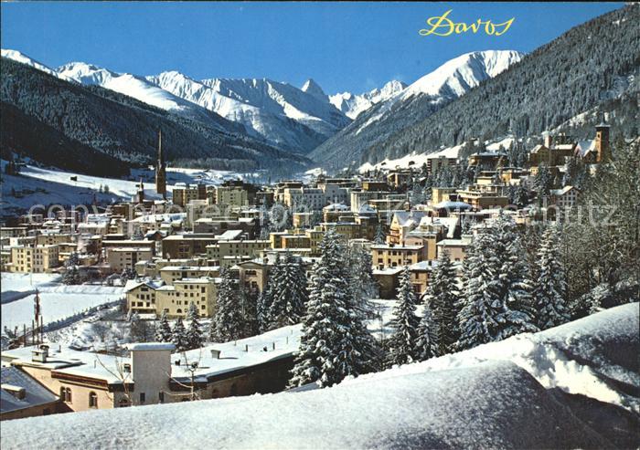 11694614 Davos GR avec Tinzenhorn et Piz Mitgel Davos Platz