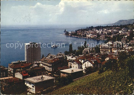 11694698 Montreux VD Vue sur l Eurotel et Montreux Clarens Montreux