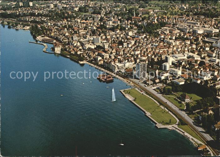 11694794 Rorschach Lac de Constance avec promenade Photo aérienne de Rorschach