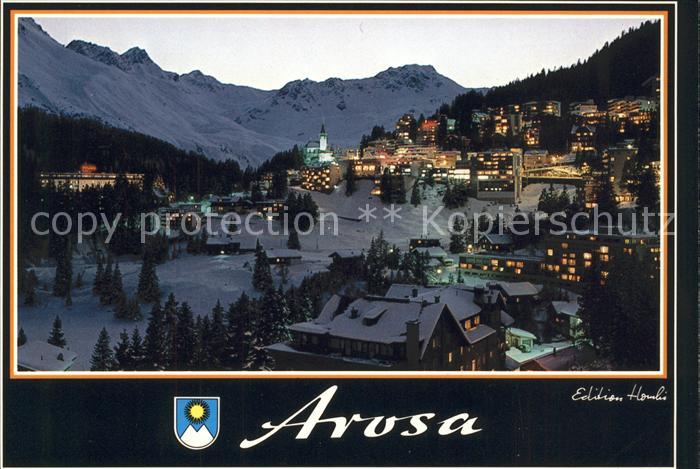 11695044 Arosa GR Nachtaufnahme Arosa