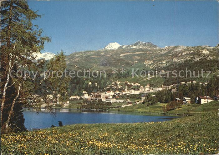 11695564 St Moritz GR avec Corviglia et Piz Nair St. Moritz