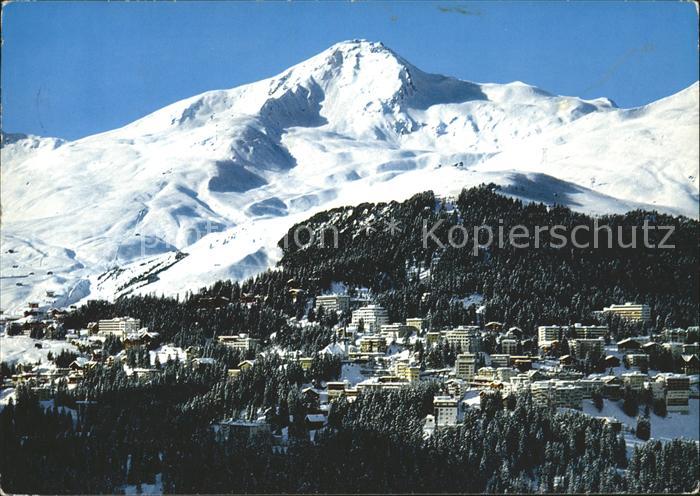 11695577 Arosa GR Gesamtansicht mit Weisshorn Arosa