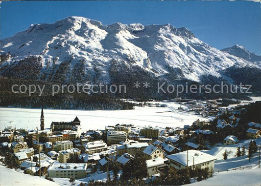 11695672 St Moritz GR avec Piz Rosatsch et Piz Corvatsch St. Moritz